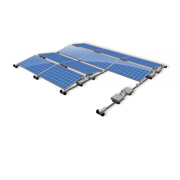 Van der Valk Producten bij Solartoday - Fotovoltage - verbindings- en bevestigingselementen - Alu achter voet ValkPro+ L10° zijkant